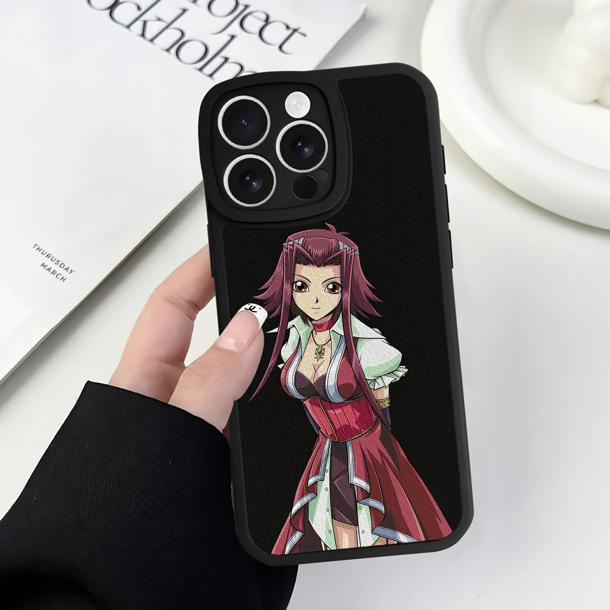 遊☆戯☆王 Yu-Gi-Oh! 【iPhone 16シリーズ対応】シリコンスマホケース（レザー調） 材質：シリコン